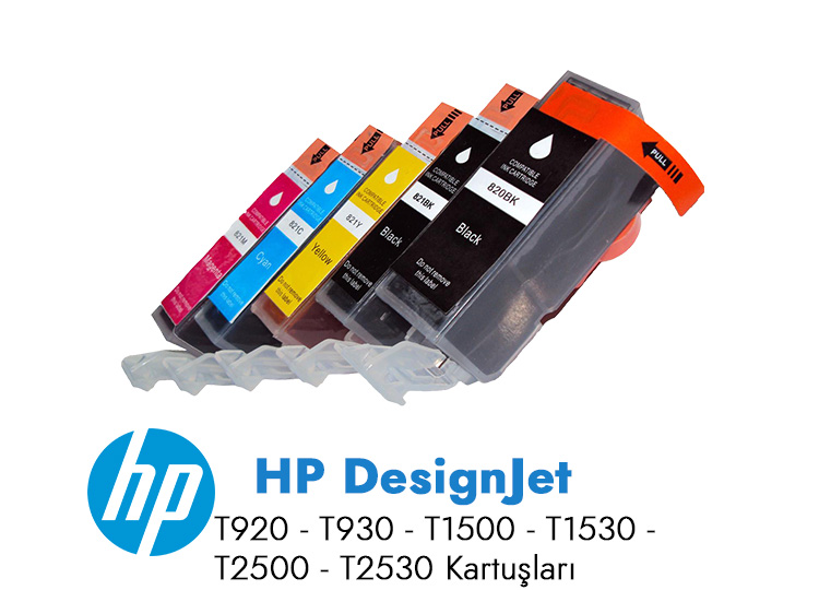 Hp Designjet T920-T930- T1500- T1530 - T2500- T2530 Kartuşları